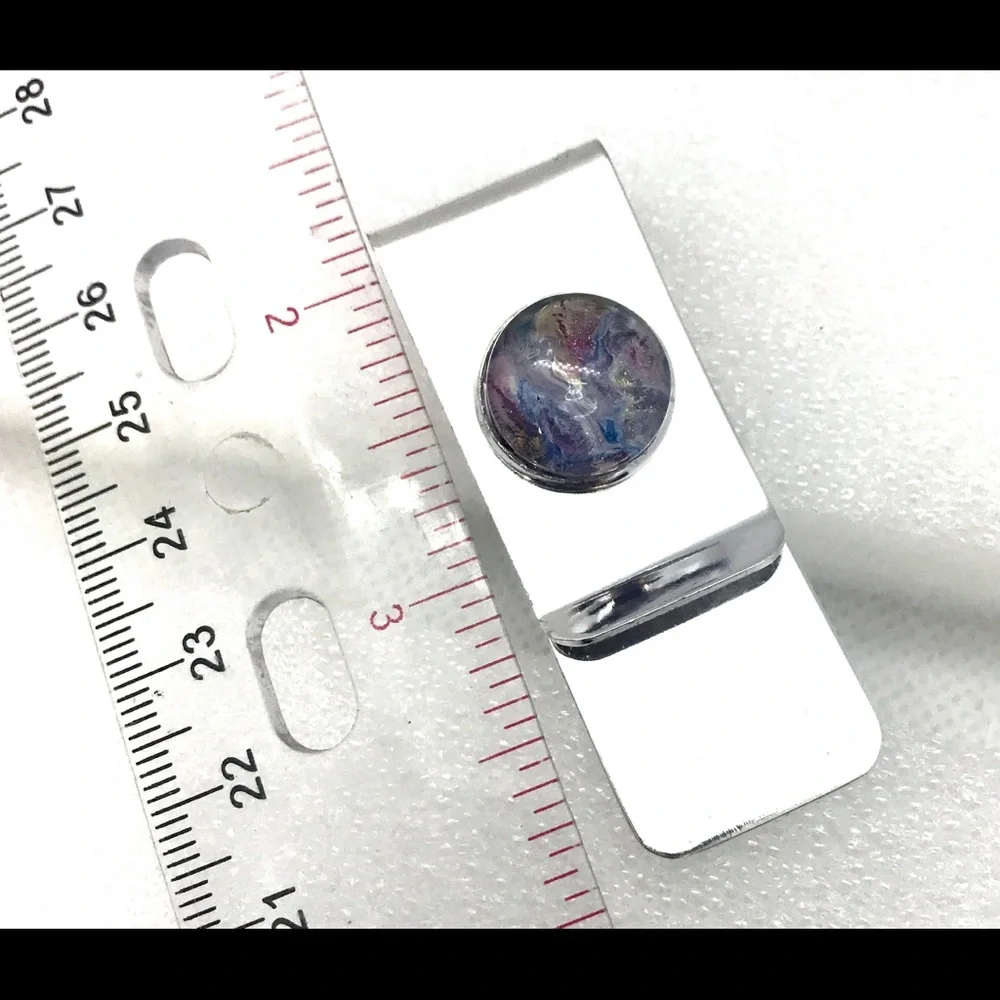 Handmade money clip silver plated